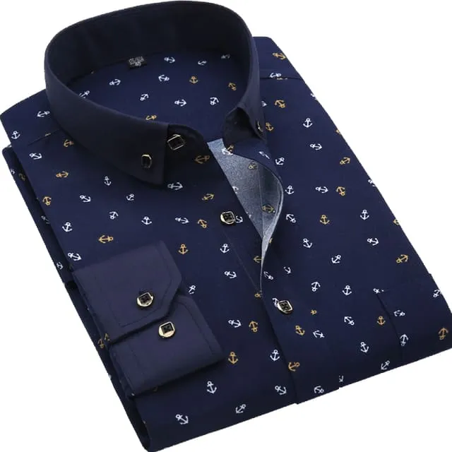 100% Polyester Soft Comfortable Men Dress Shirt