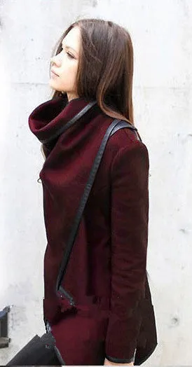 2015 plus size winter/spring  new women woolen coat windbreaker jacket Slim female wool Trench coats cardigan 9 colors