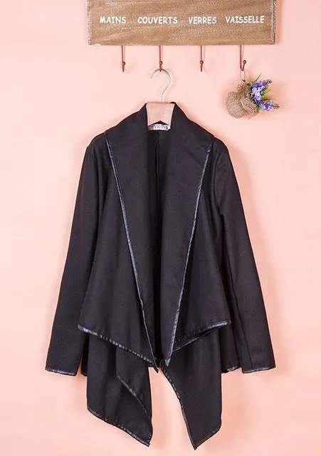 2015 plus size winter/spring  new women woolen coat windbreaker jacket Slim female wool Trench coats cardigan 9 colors