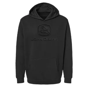 Adult Black Embossed Hoodie