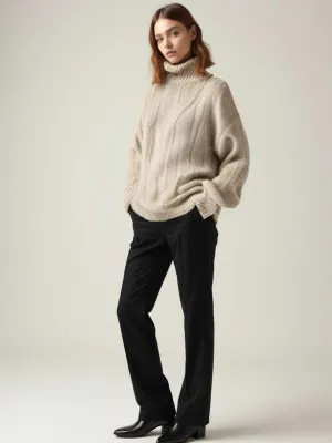 Amber | Loose Knit Wool Sweater