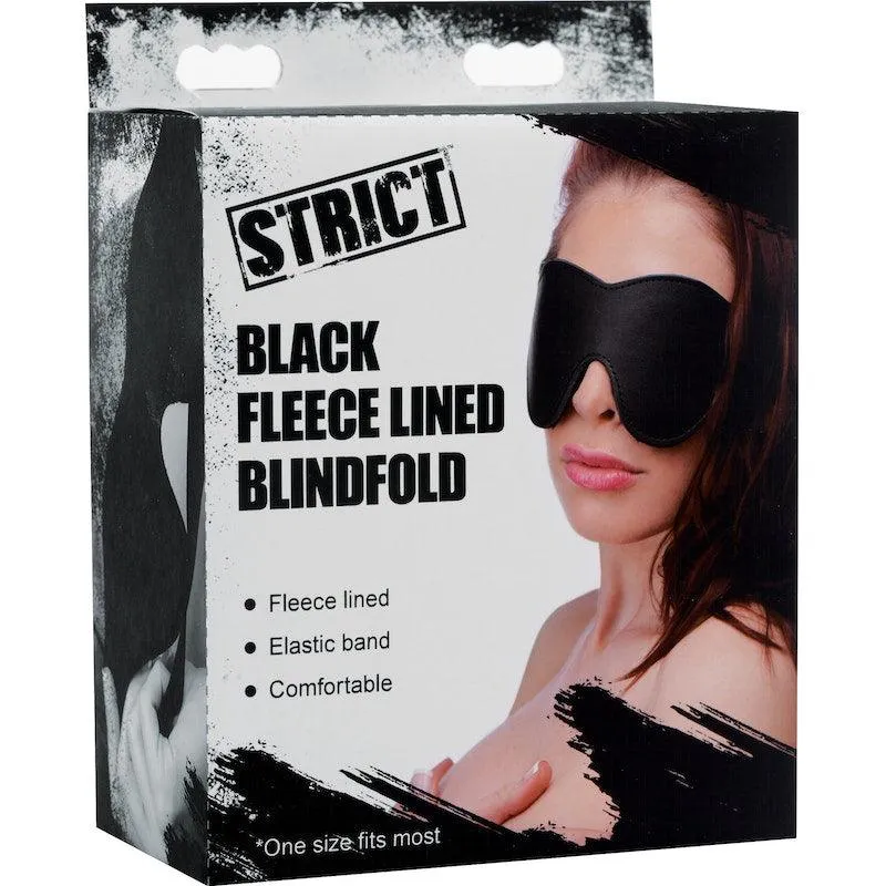 Black Fleece Lined Blindfold