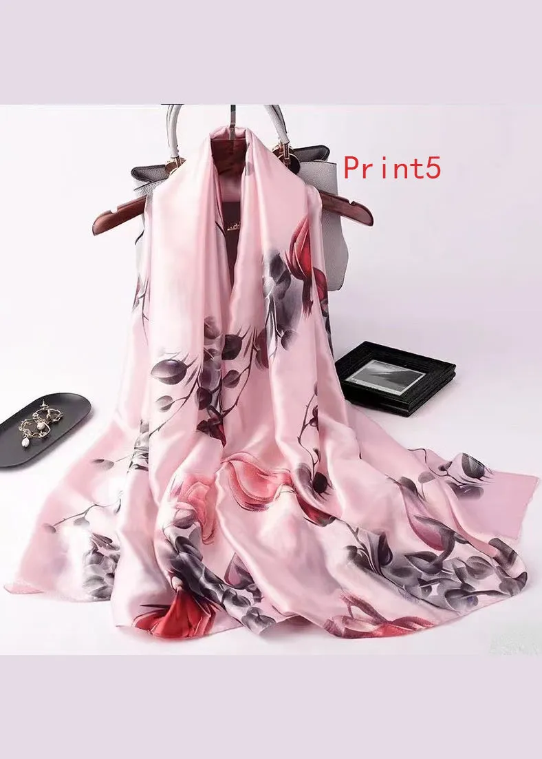 Boutique Print Soft And Comfortable Silk Scarf ML2316