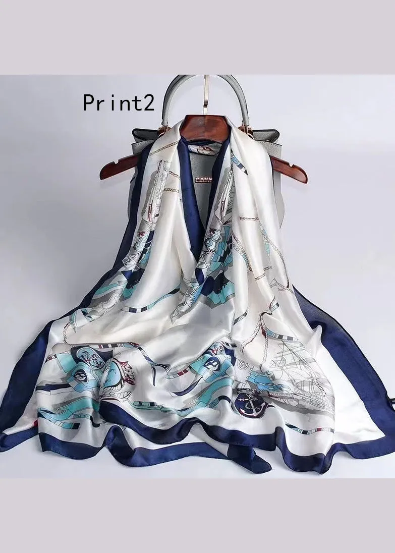 Boutique Print Soft And Comfortable Silk Scarf ML2316