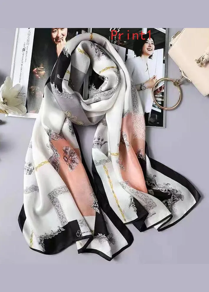 Boutique Print Soft And Comfortable Silk Scarf ML2316