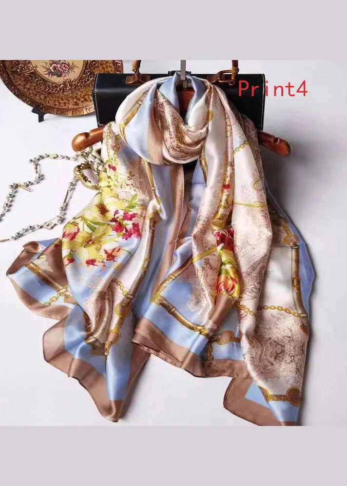 Boutique Print Soft And Comfortable Silk Scarf ML2316