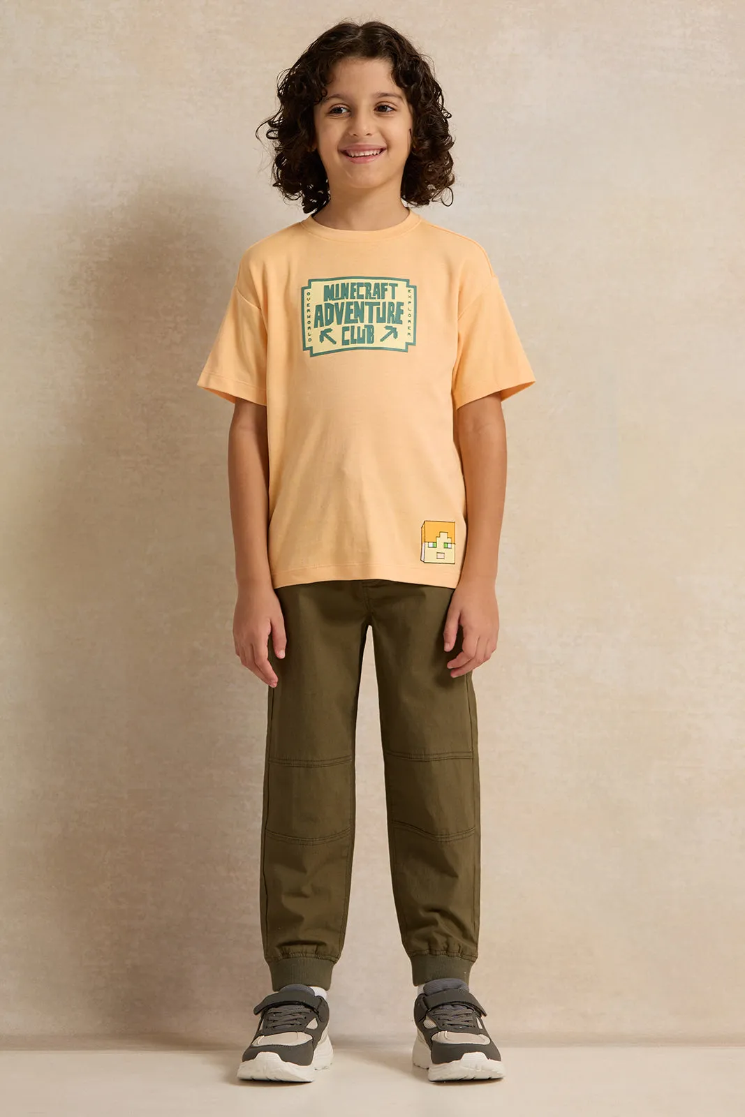 Boys Olive Jogger Pants