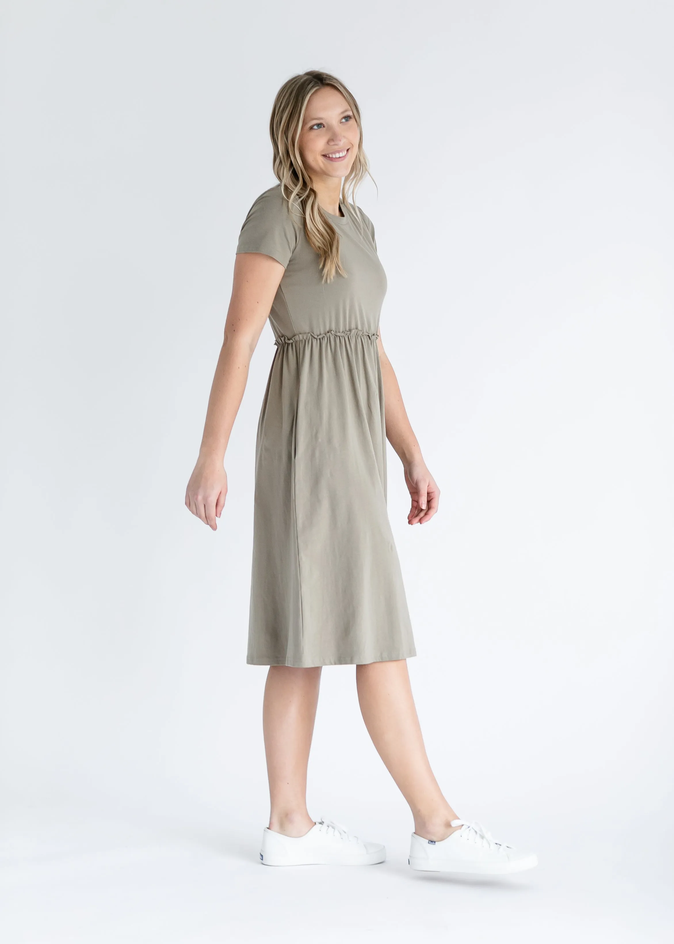 Brie Short Sleeve Midi Dress - FINAL SALE