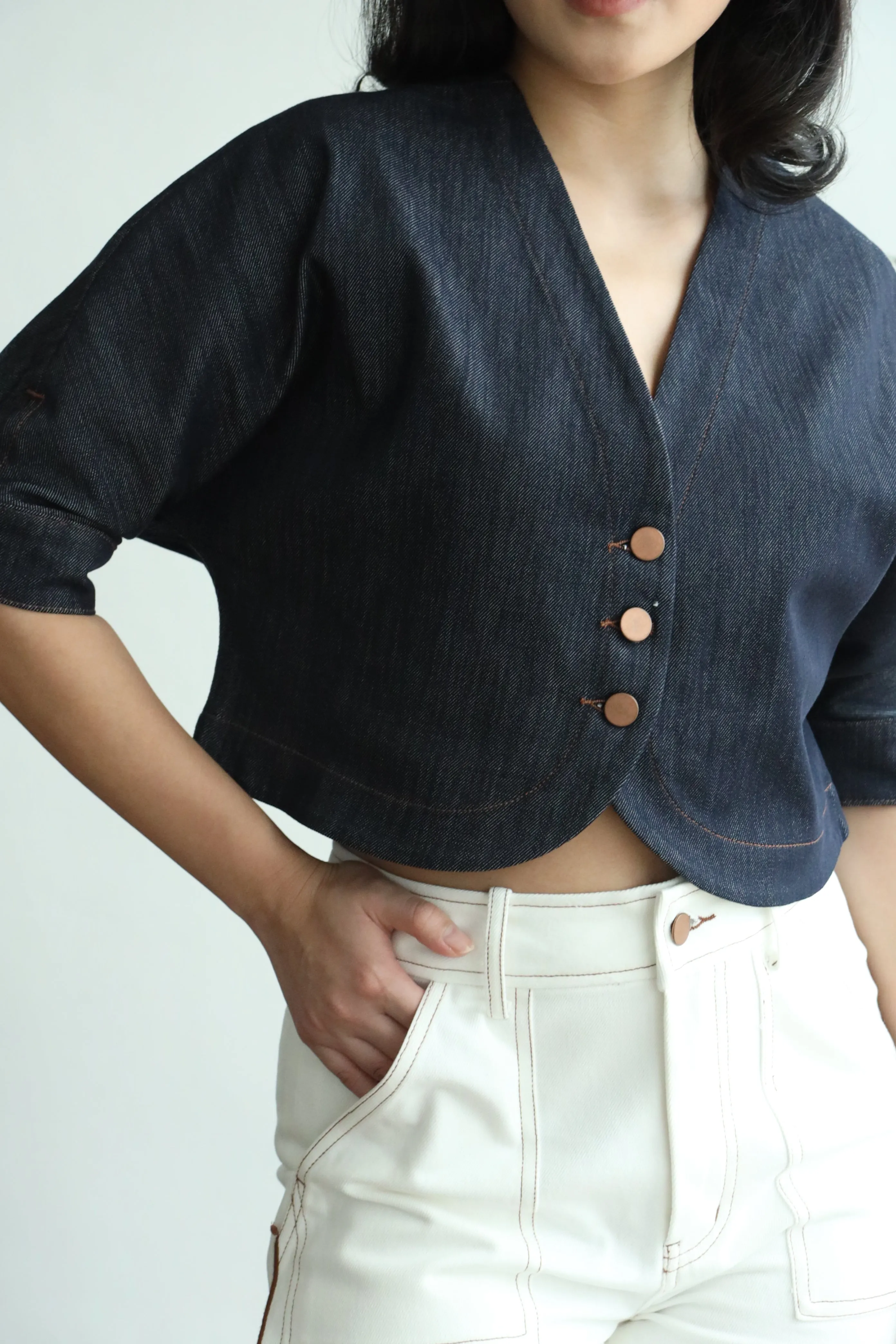 Brienne Denim Blouse