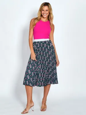 Celine Skirt - Navy Print