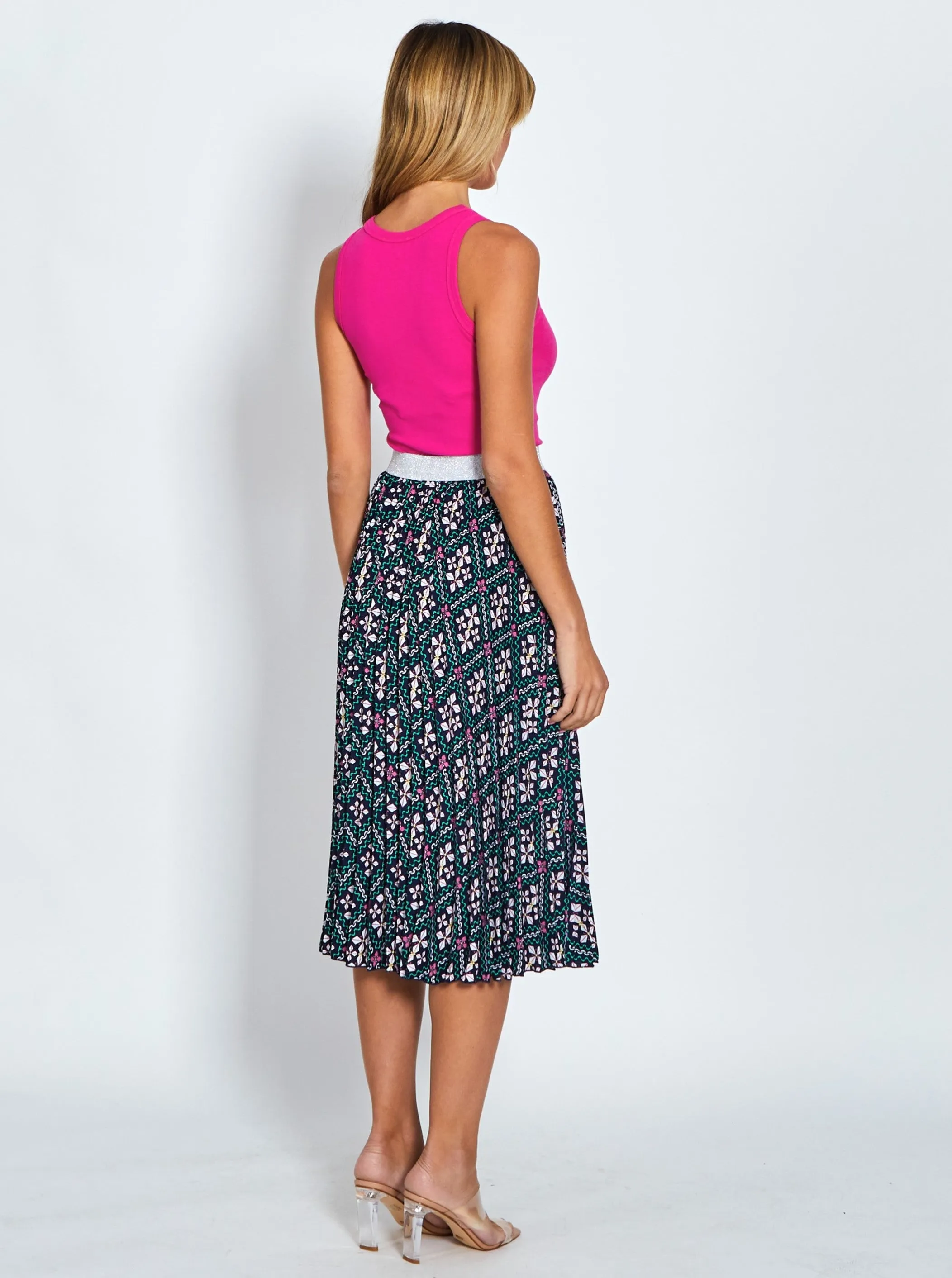 Celine Skirt - Navy Print