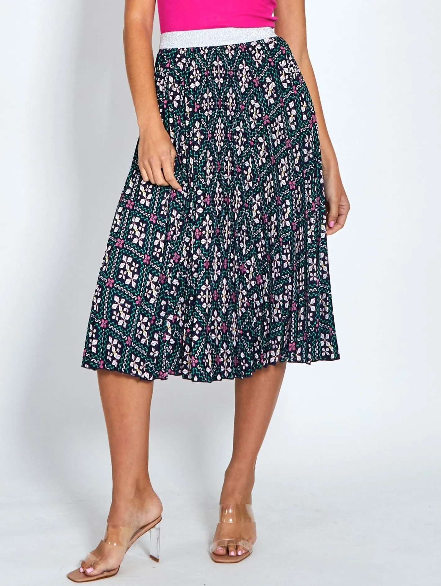 Celine Skirt - Navy Print