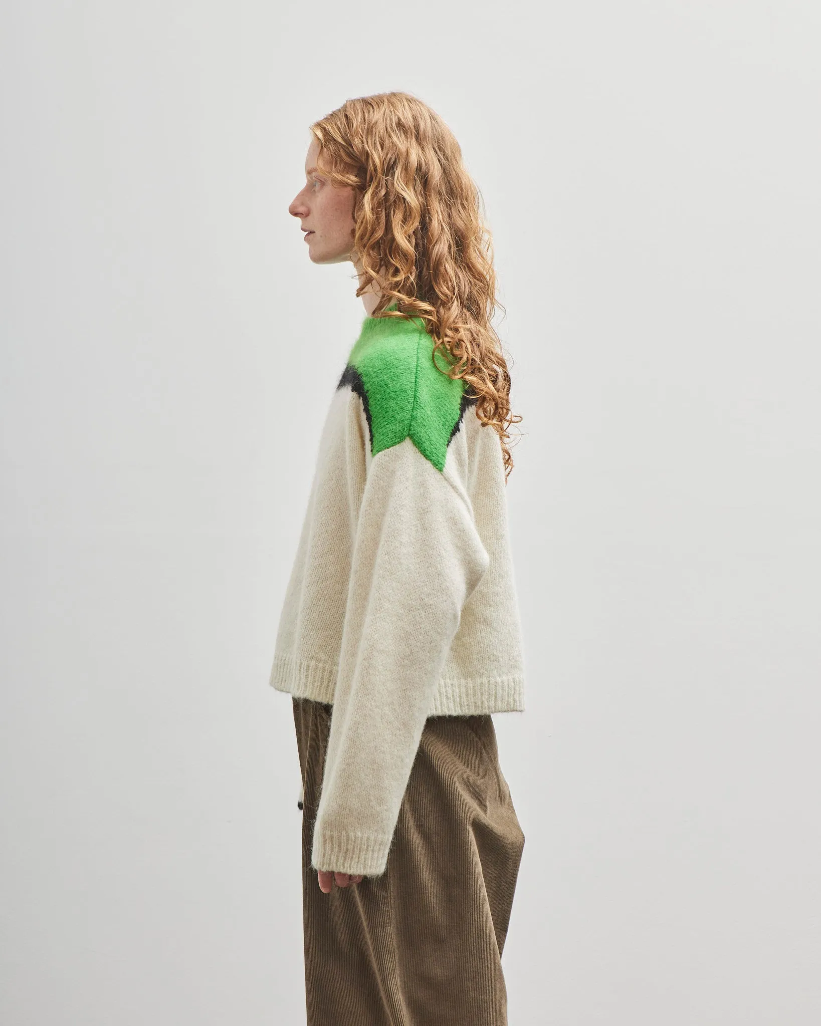 Cordera Alpaca & Suri Sweater, Bright Green