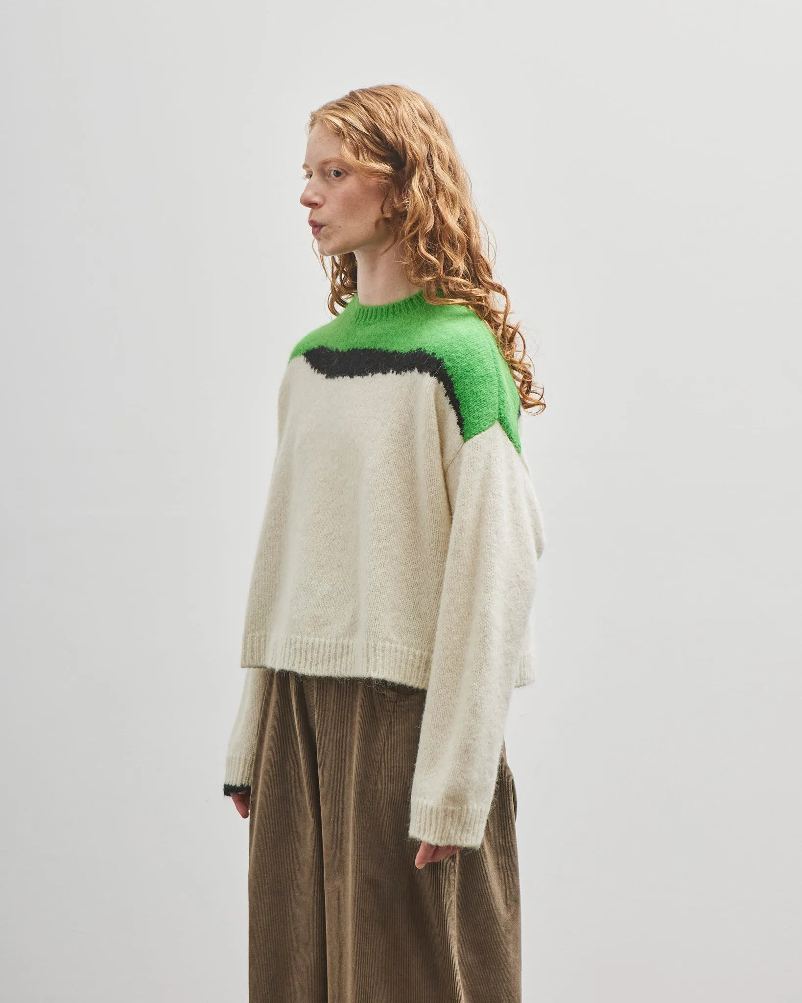 Cordera Alpaca & Suri Sweater, Bright Green