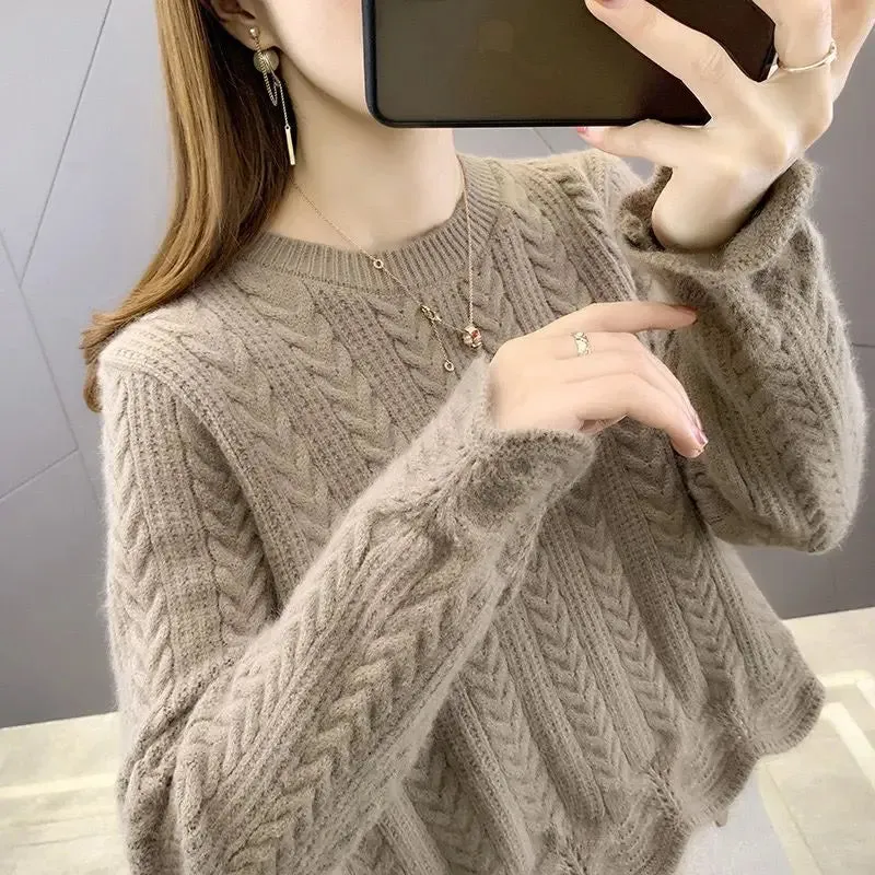 Cozy & Fluffy Knitted Pullover