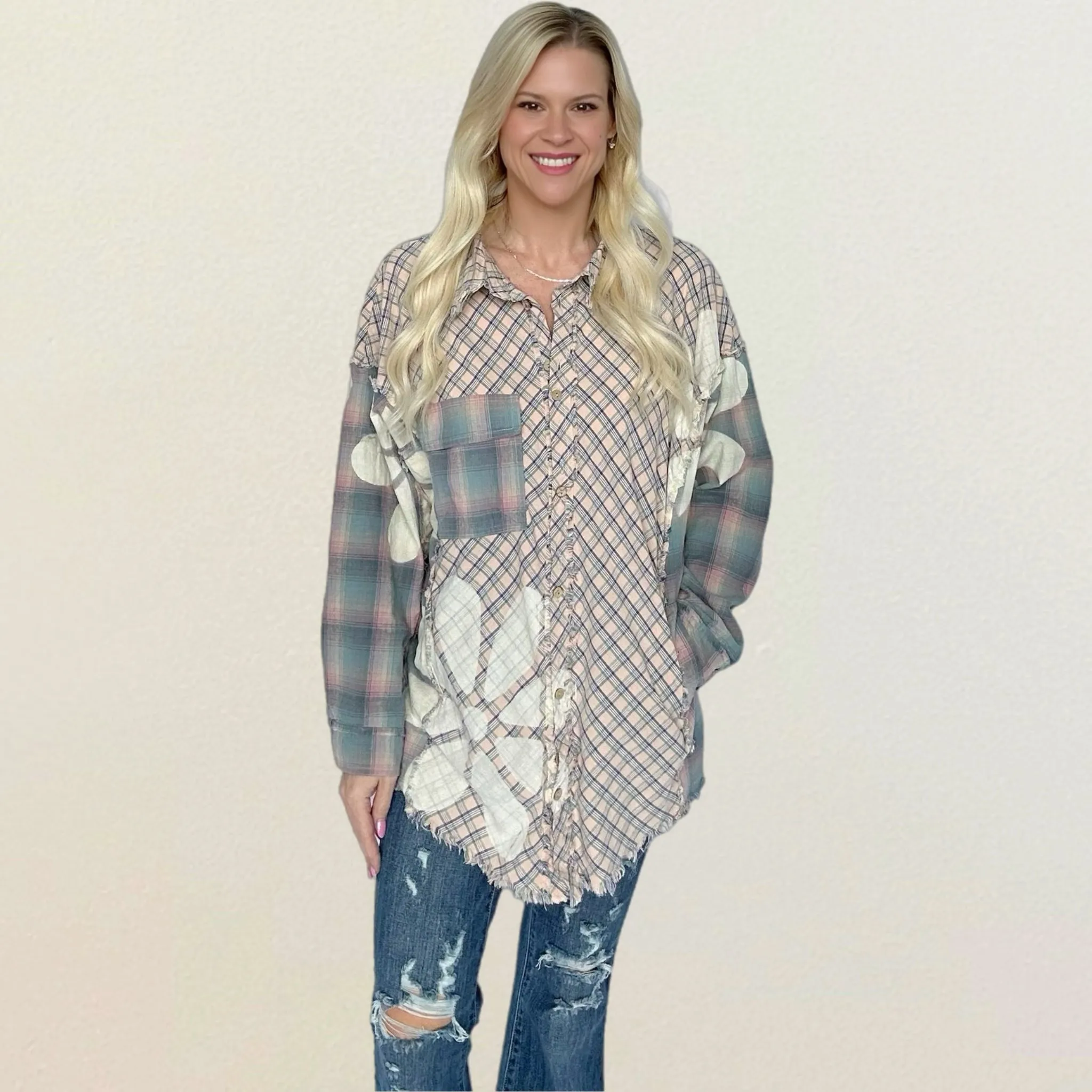 Daisey Delight Oversized Button Down