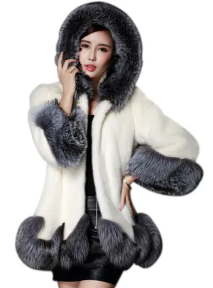 Faux Fur Coat Winter Warm Thick Fur Jacket