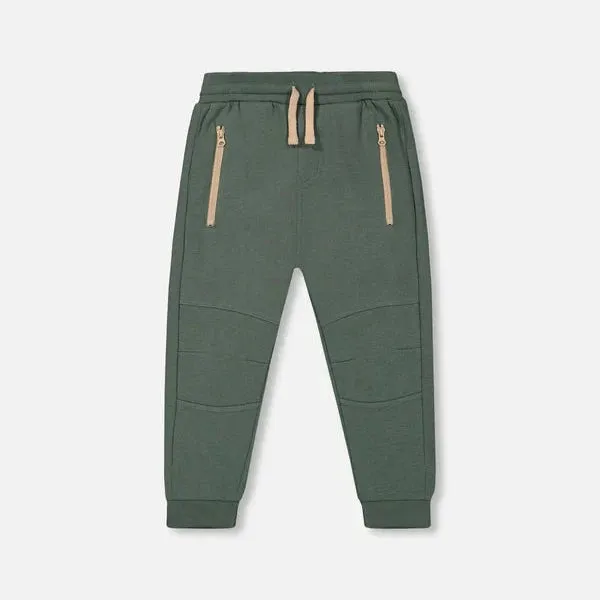 Forest Green Sweat Pants with Zip Pockets