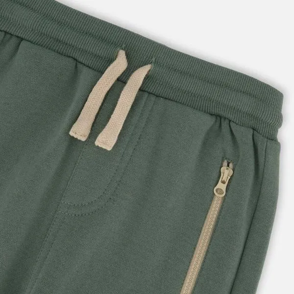 Forest Green Sweat Pants with Zip Pockets