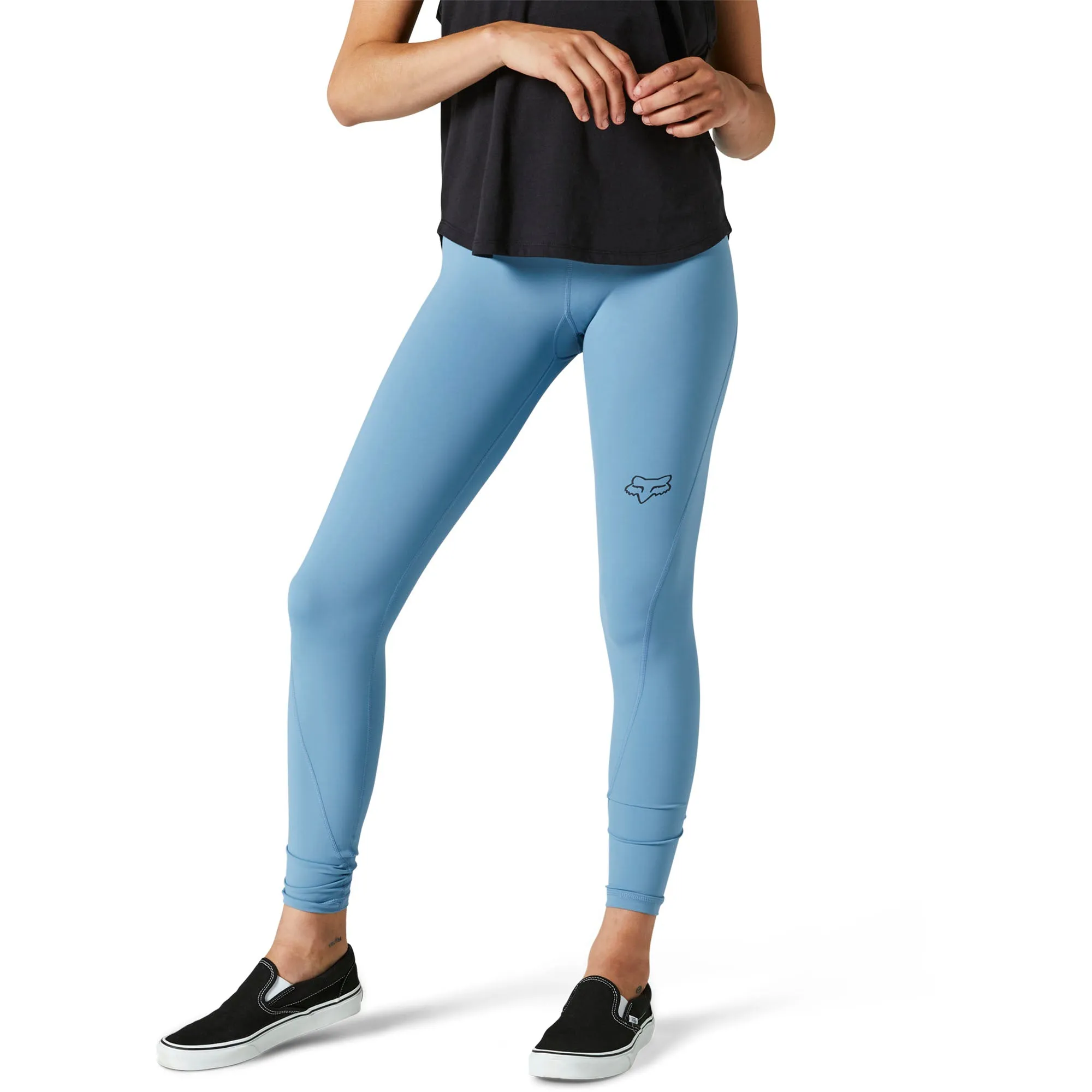 Fox Racing  Womens Detour Leggings Quick-Drying High Waist Pants Comfy Dusty Blue