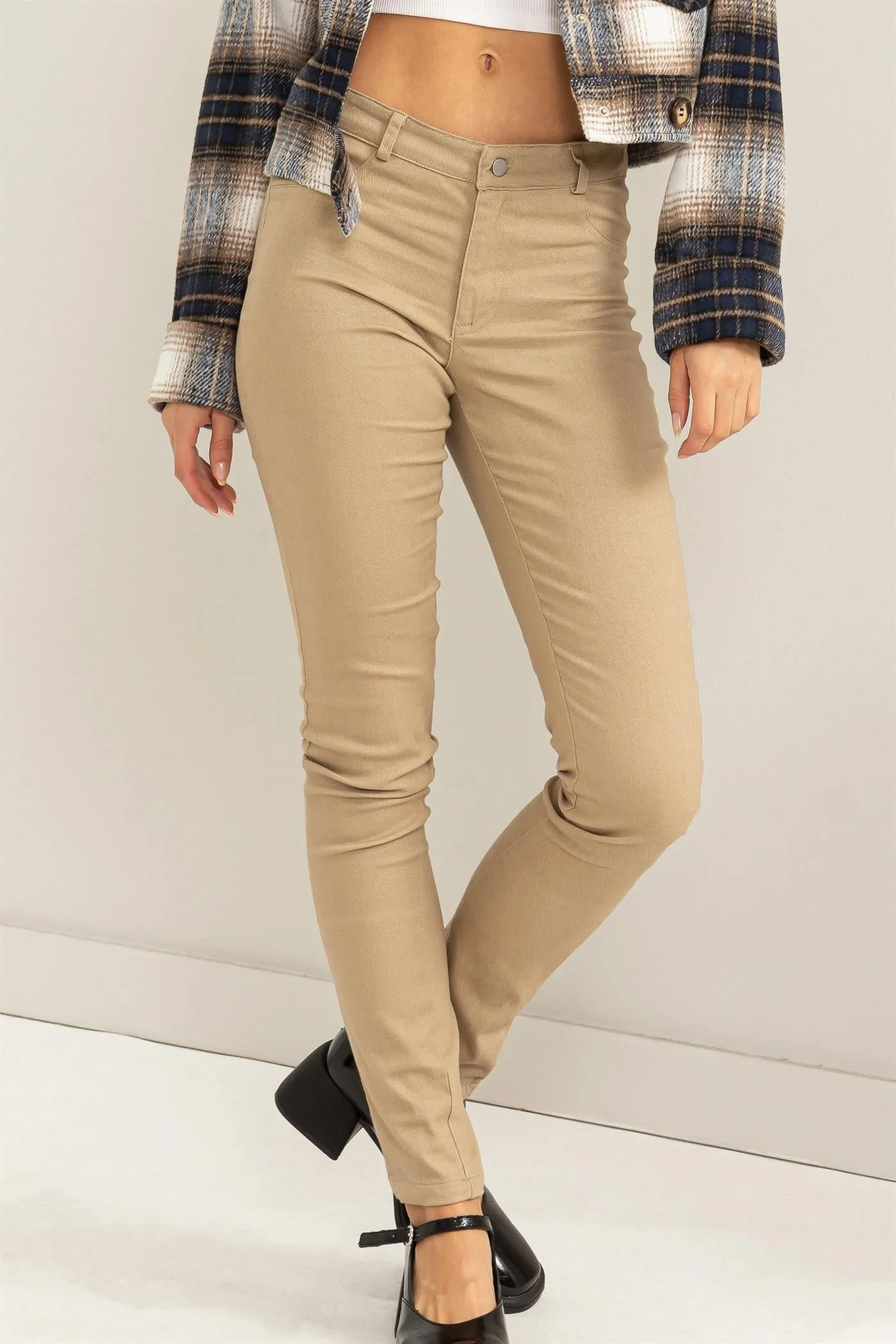 HF24A154-LOW-RISE SKINNY PANTS