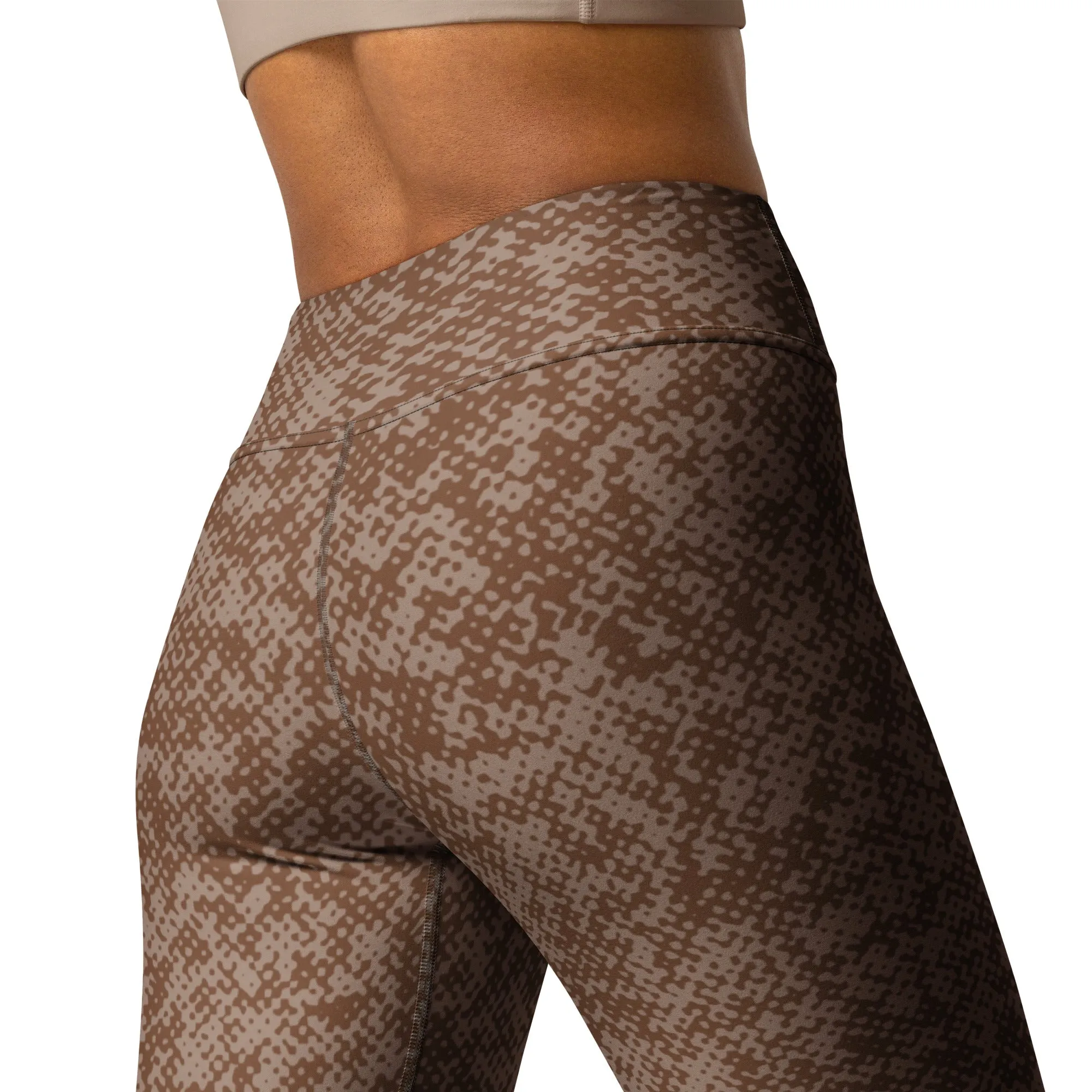 Humble Sportswear™ Pattens Brown High Waist Leggings