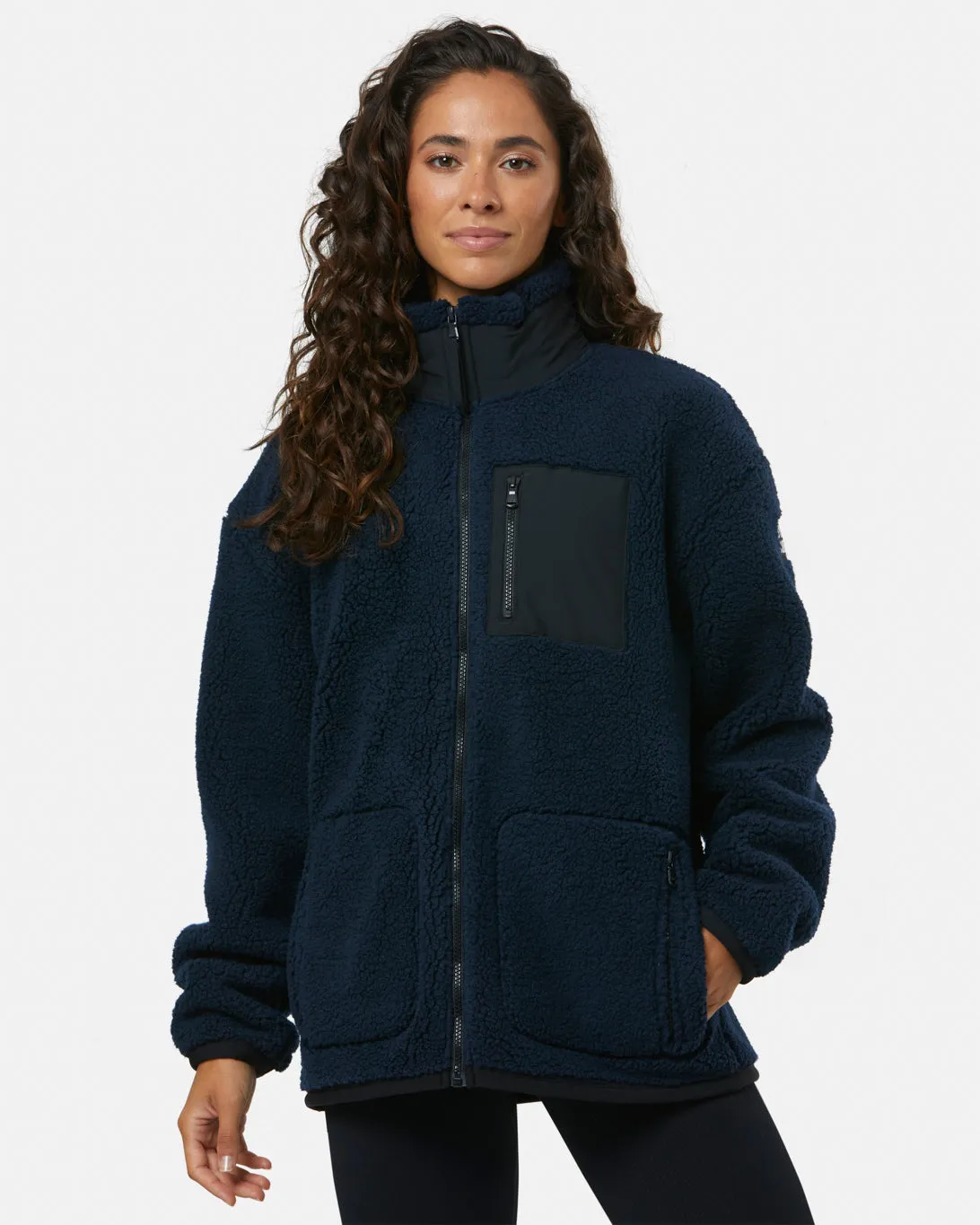 Industry Fleece Jacket in Navy