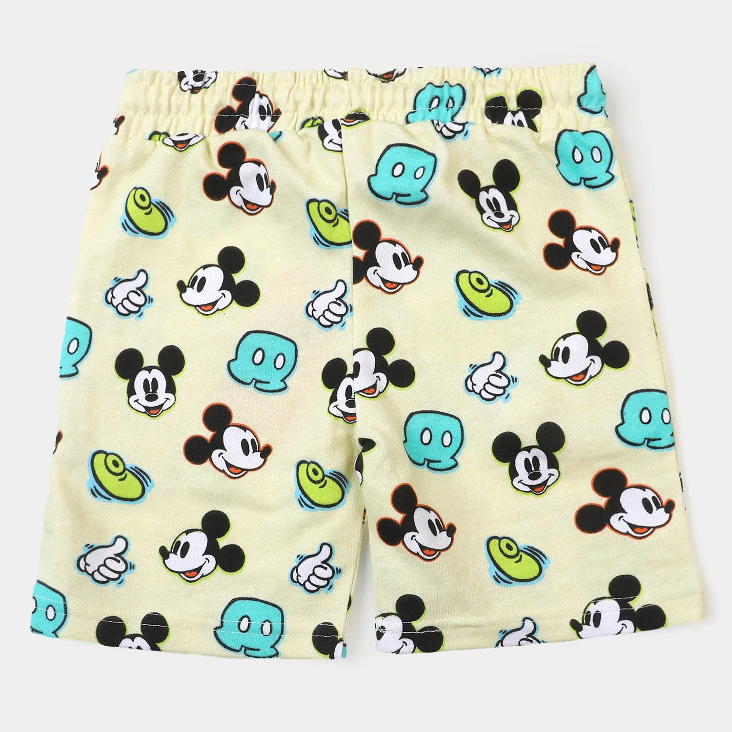 Infant Boys Cotton Short Character | Lime