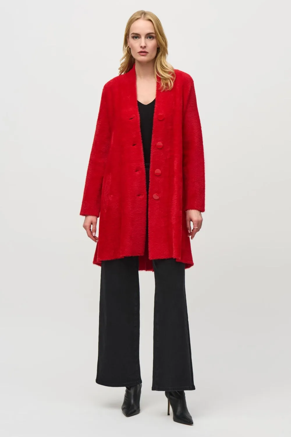 Joseph Ribkoff Coat 234906F24 Lipstick Red