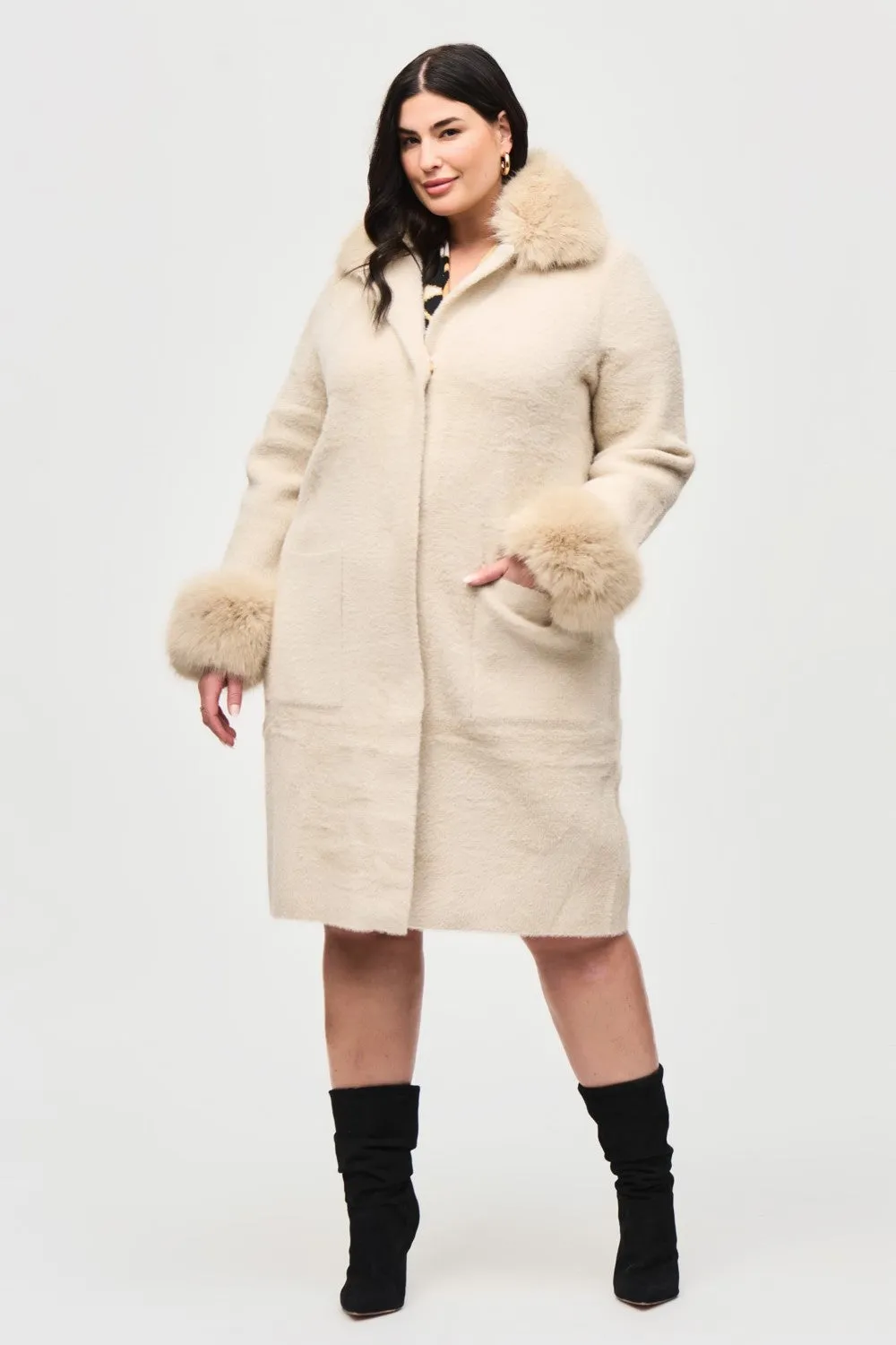 Joseph Ribkoff Sweater Coat 243923-CHMP Champagne