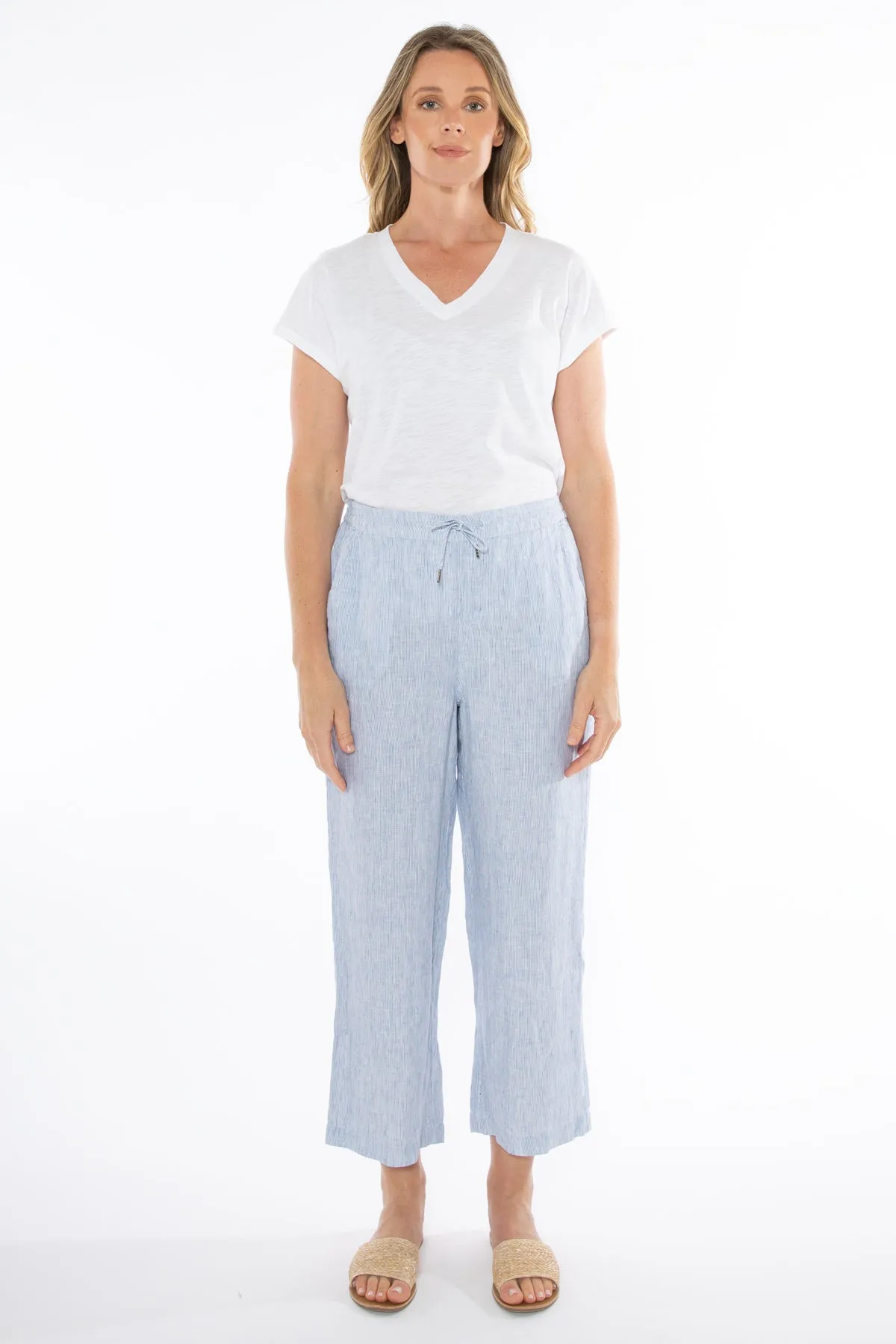 Jump - Core Stripe Pant Denim/White | J7162A