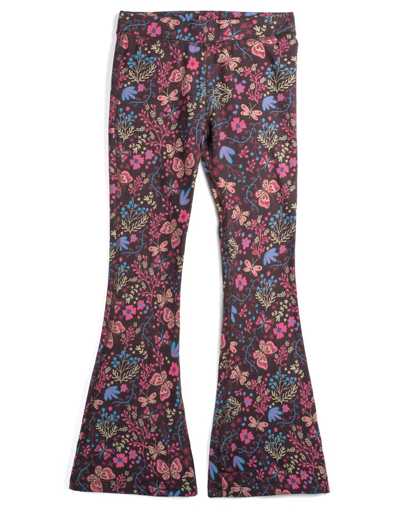 Kids Leggings: Organic Cotton Flared Yoga Pants