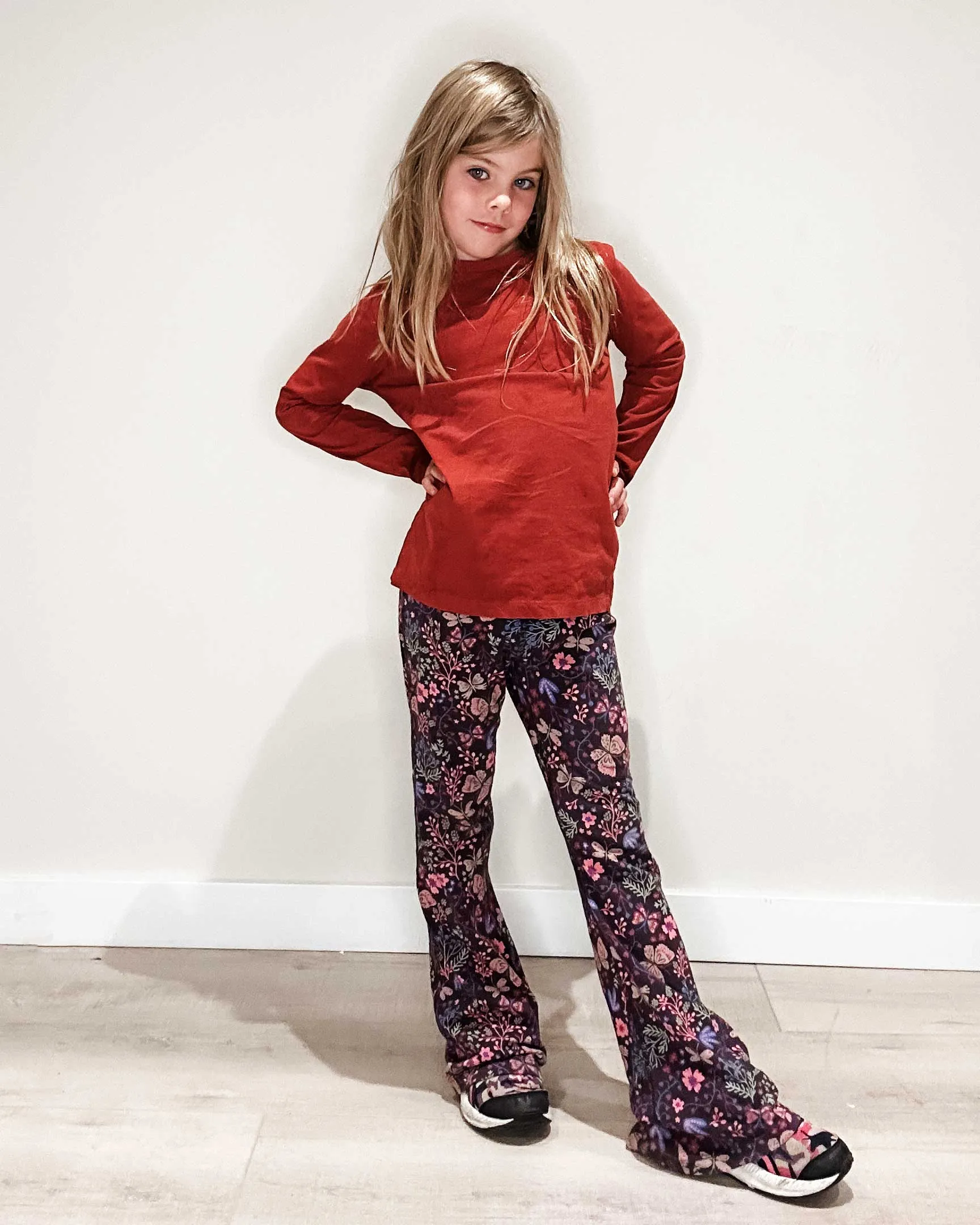 Kids Leggings: Organic Cotton Flared Yoga Pants