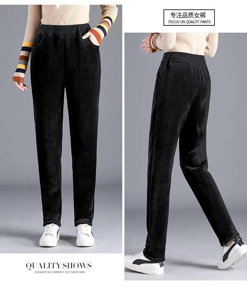 Korean Trendy Slimming High Waist Long Pants Women Casual Pants