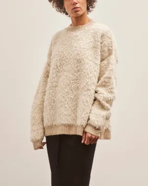 Lauren Manoogian Sherpa Crewneck, Raw White / Antique