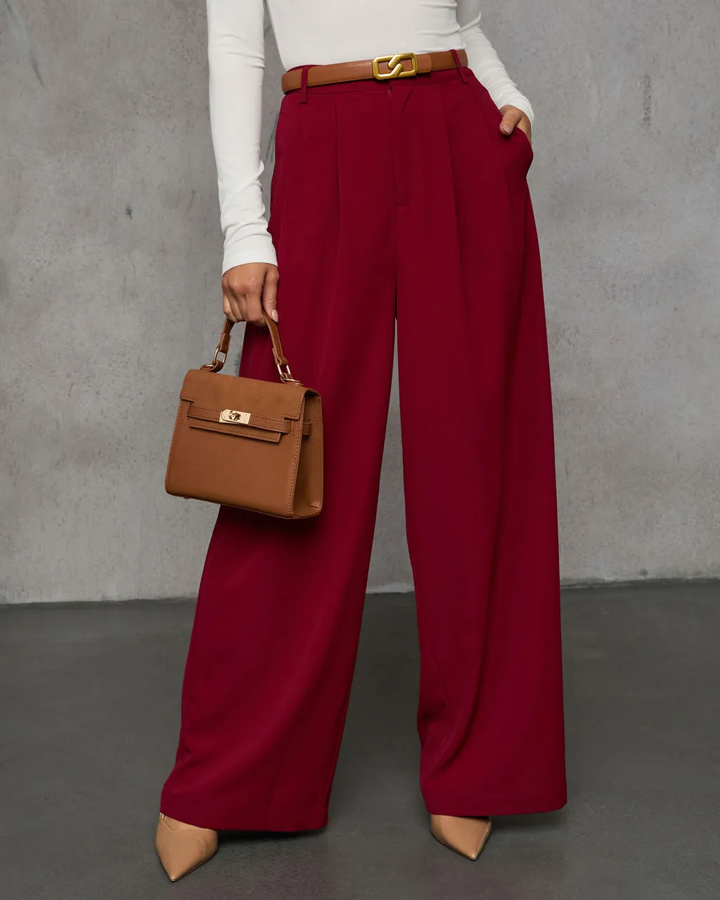 Madrigal Pocketed Wide Leg Pants