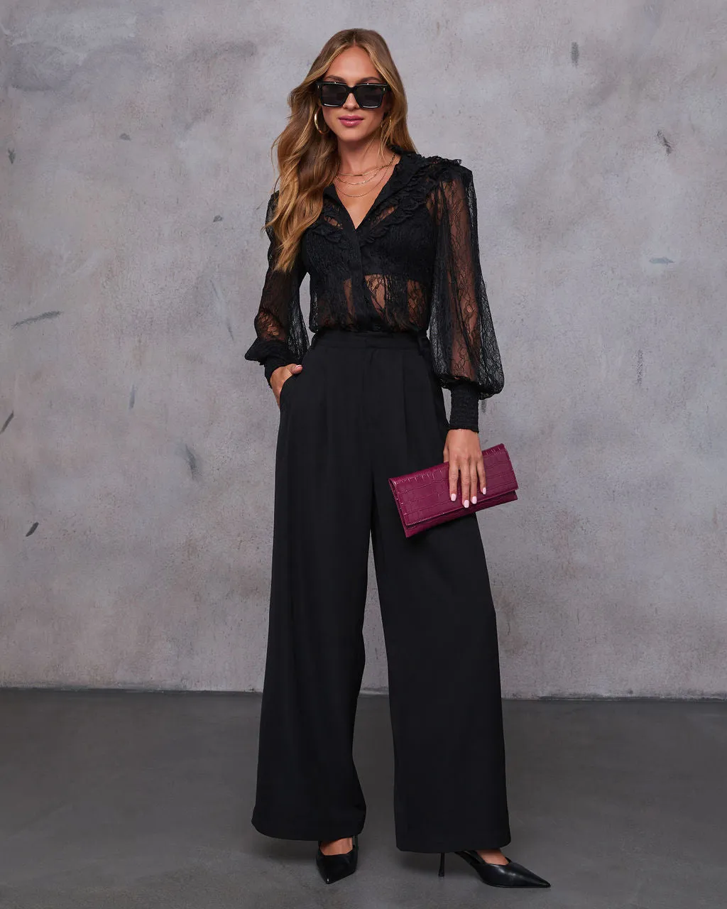 Madrigal Pocketed Wide Leg Pants