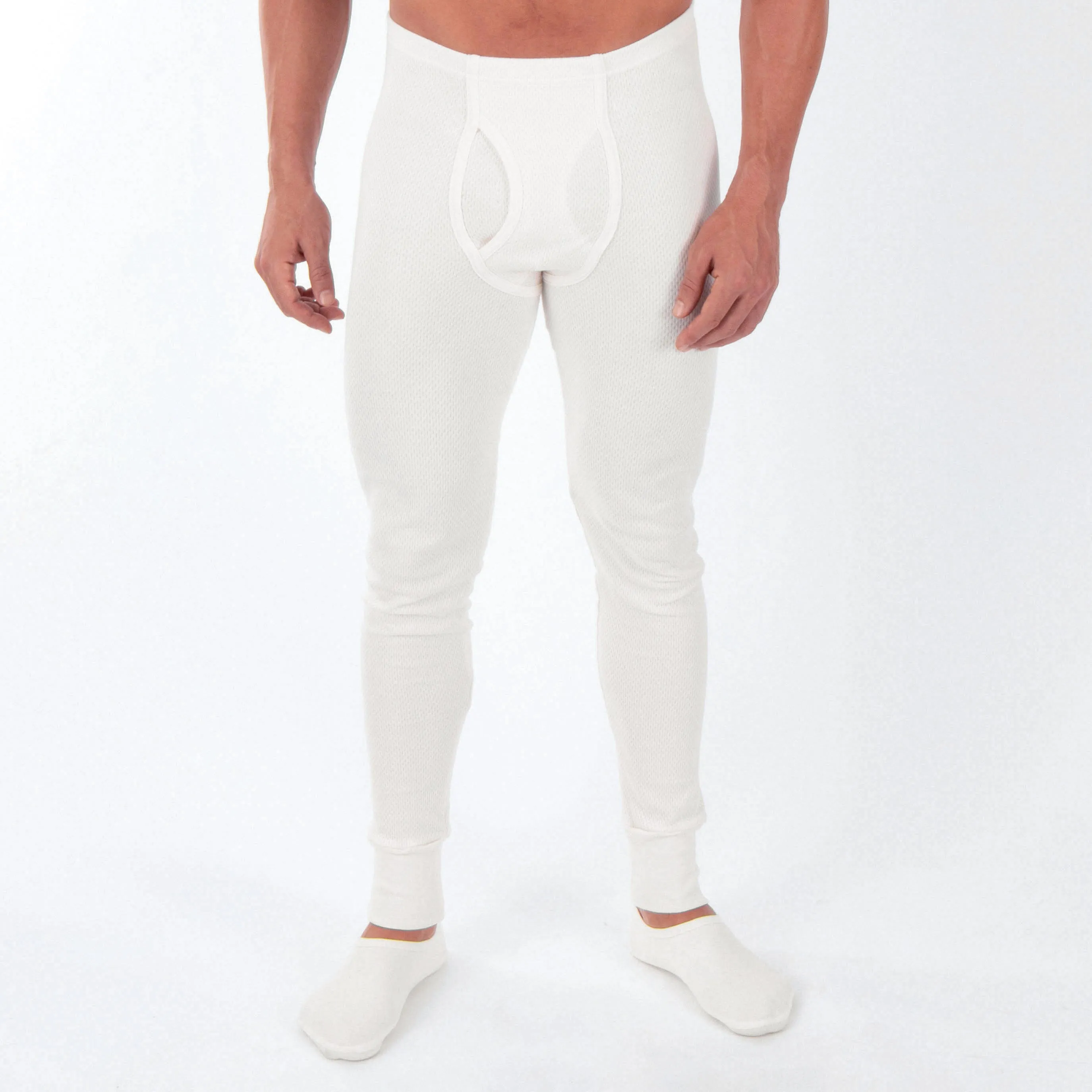 Men's Thermal Base Layer Long Johns with Fly