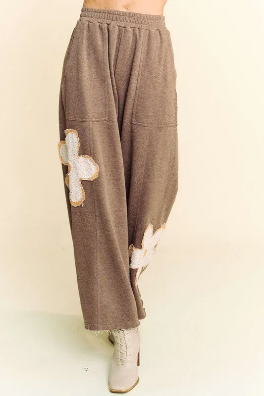 Mona Flower Patch Wide Leg Pants