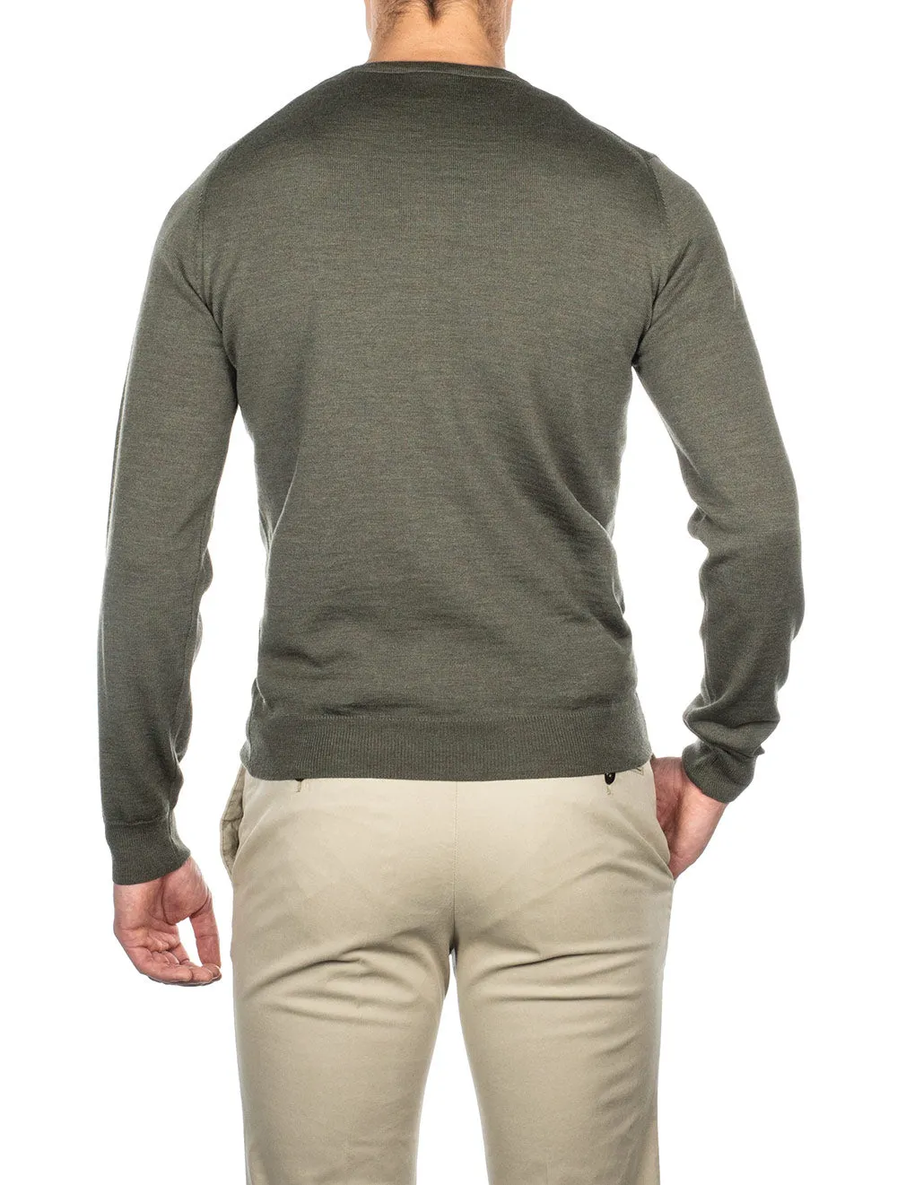 Olive Crewneck Jumper