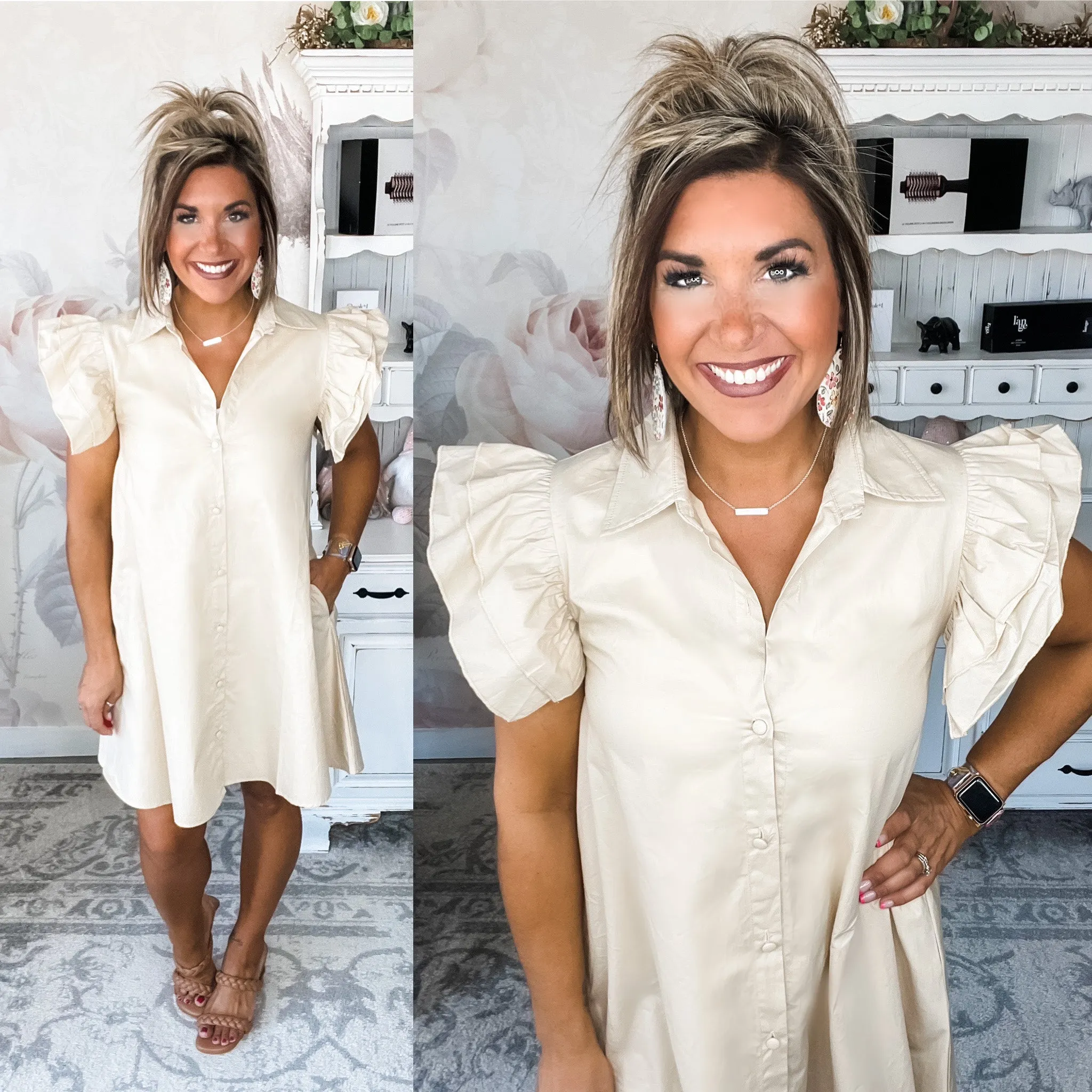 Our Next Adventure Button Down Dress