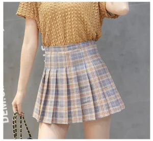 Pleated Women Student Korean Short Slim Look High Waist Skirt Shorts