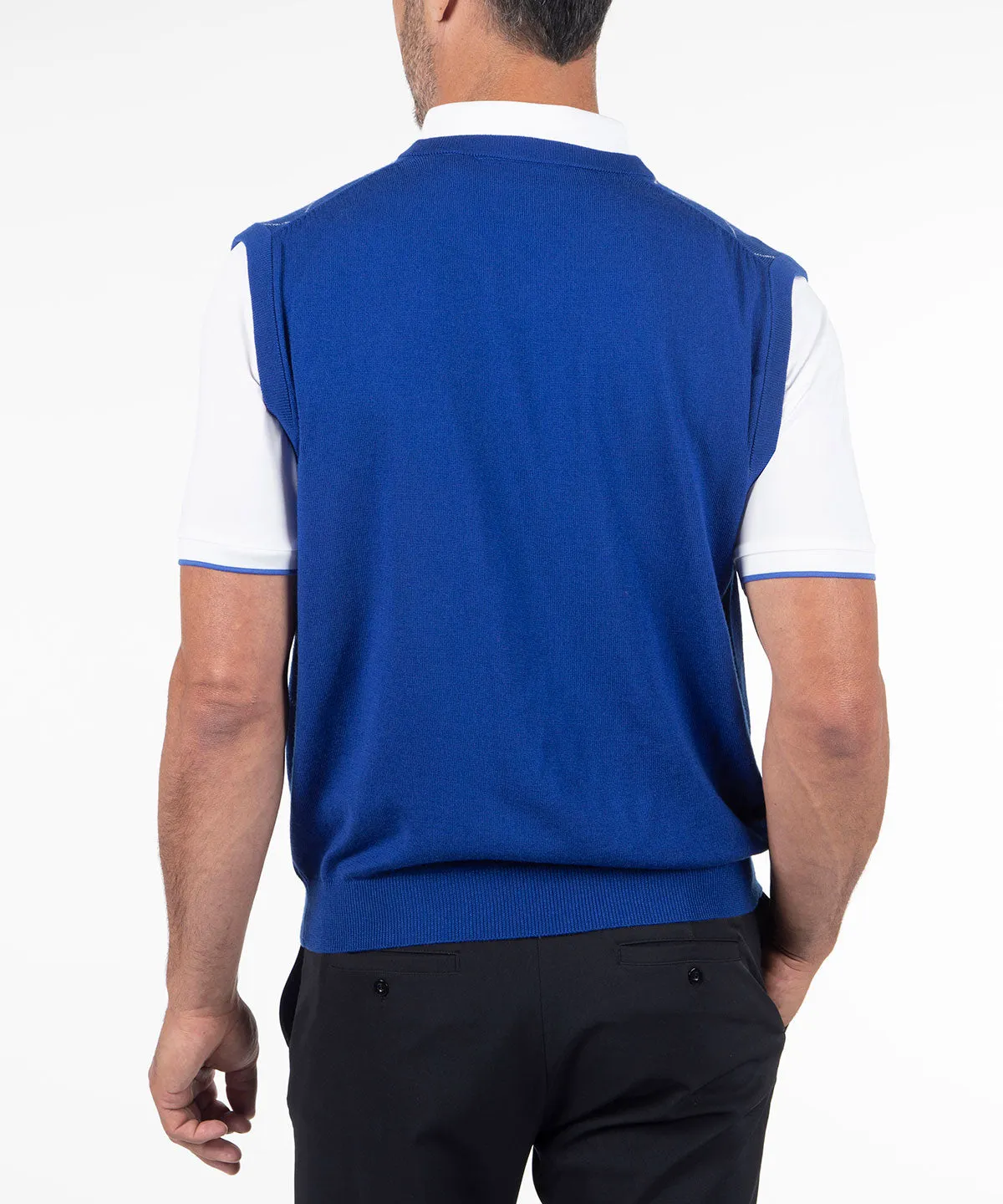 Signature Merino Argyle V-Neck Vest