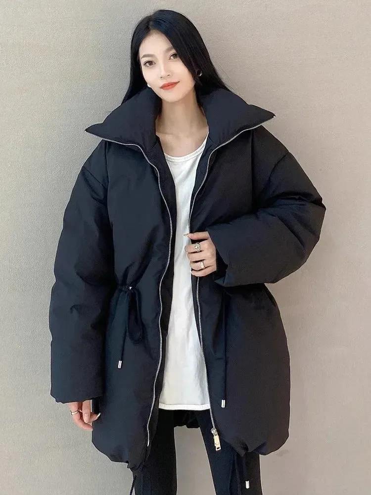 Skyler - Cosy puffer coat with waist cord