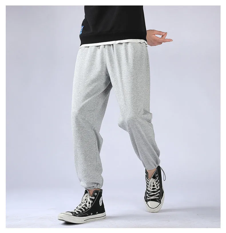 Sport Pants Summer Ankle-Length Loose Basketball Trendy Silk Matching Pants