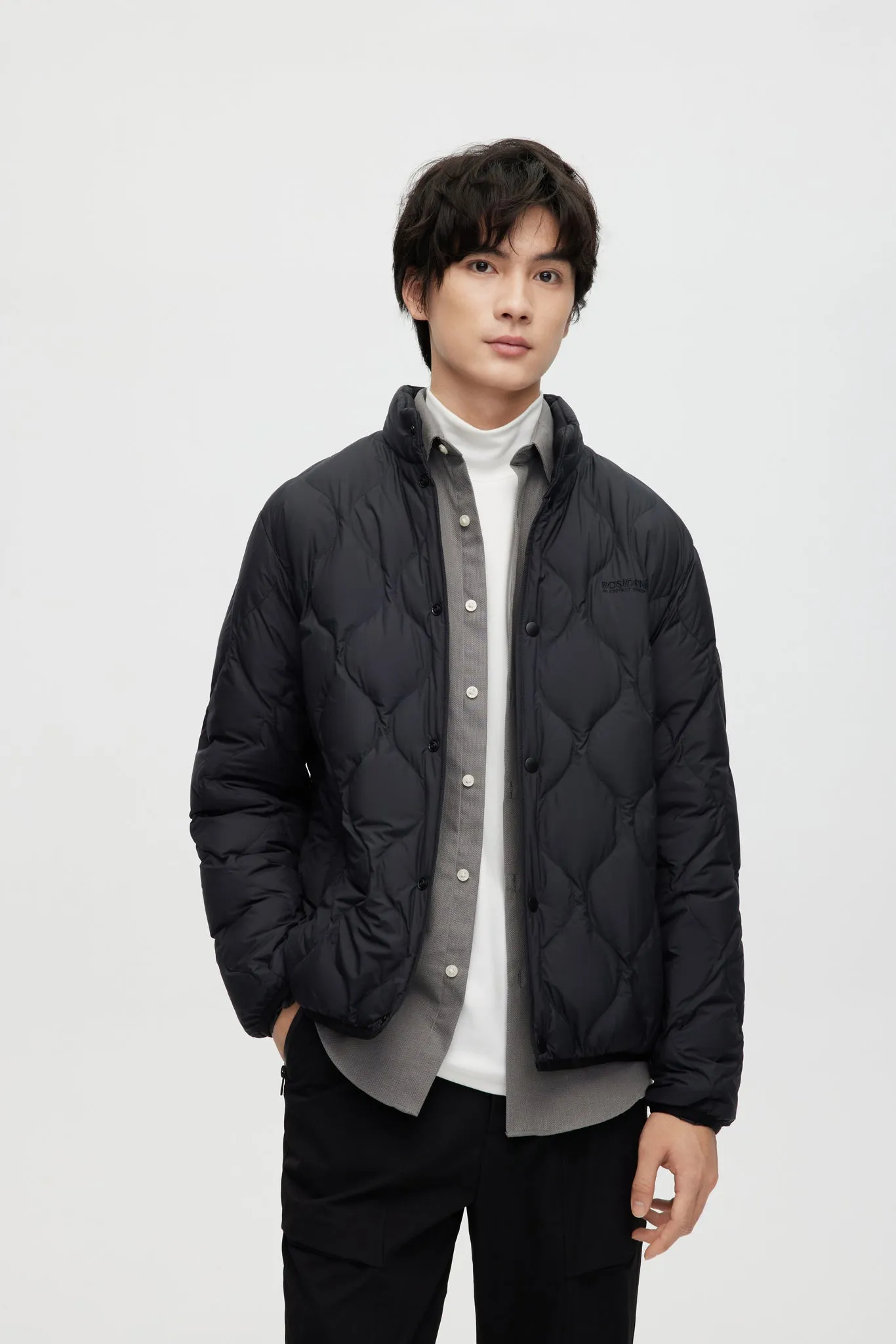 Stand Collar Quilted Down Jacket