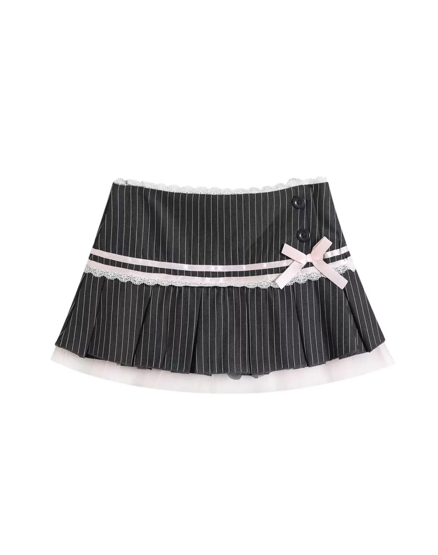 Storie Pleated Bow Mini Skirt