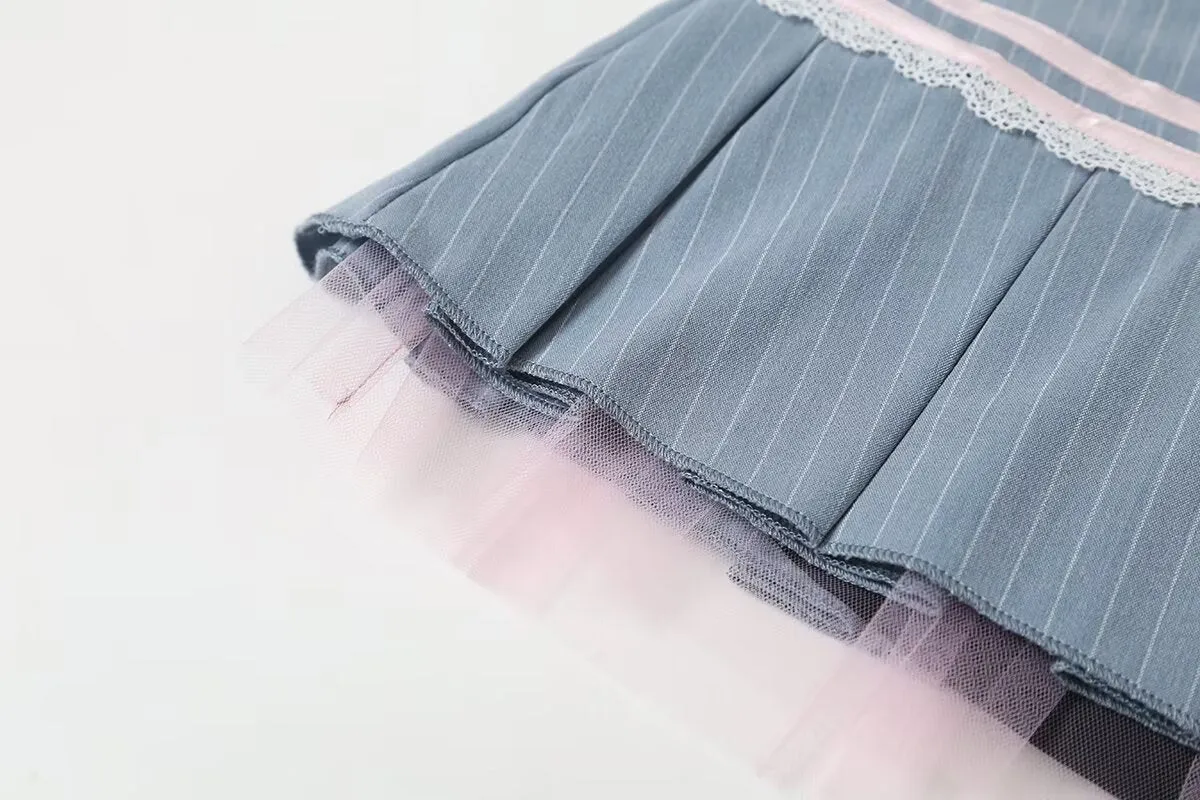 Storie Pleated Bow Mini Skirt