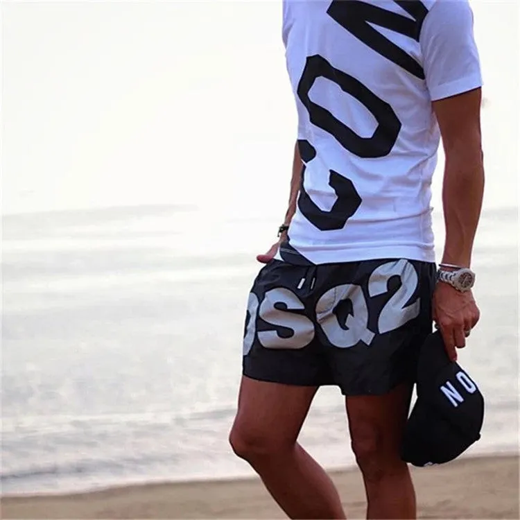 Summer Men Europe Trendy Running Shorts Quick Dry Short Fitness Jogging Beach Pants Shorts