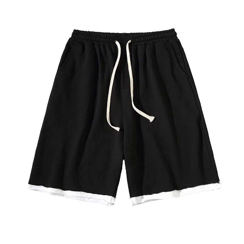 Summer Shorts Men Thin LooseUnder Pants Korean Sporty Hong Kong Folded Trendy Casual Bermuda Shorts